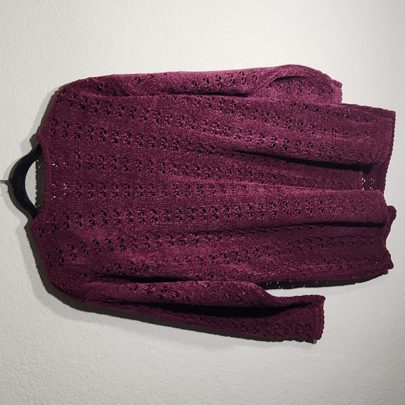 Katheryn Deene Sweater Womens Size 18 20 Tunic Knit Plum Plus Top Katy D Purple - Picture 3 of 7